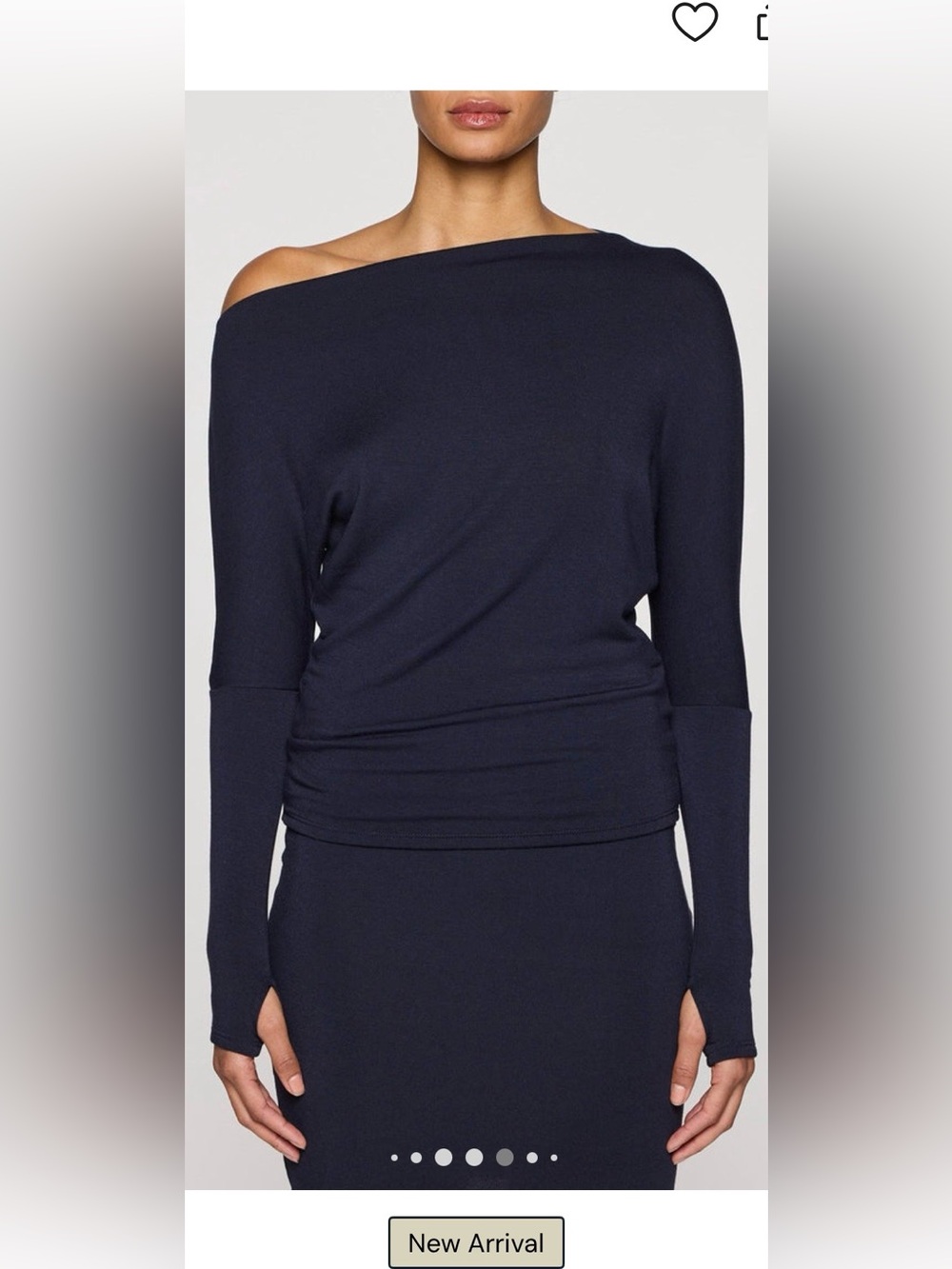 Bleusalt Cindy Long Sleeve Boatneck Top
